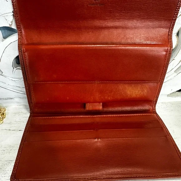 Louis Vuitton Epi Leather Cognac Brown Long Wallet Clutch - Picture 3 of 12